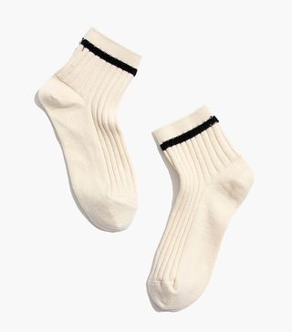 Madewell + Border-Stripe Ankle Socks