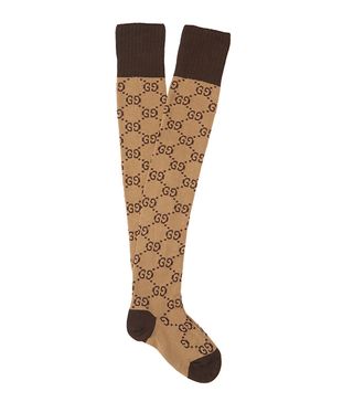 Gucci + GG Cotton-Blend Over-the-Knee Socks