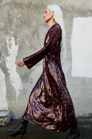 Zara + Limited Edition Sequin Dress