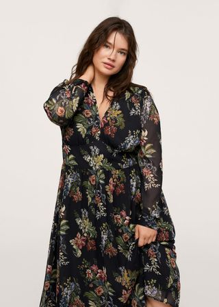 Mango + Floral Print Dress