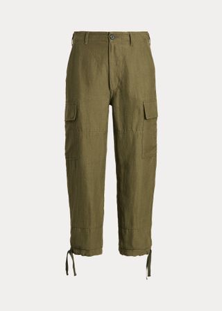 Ralph Lauren + Silk-Blend Cargo Trouser