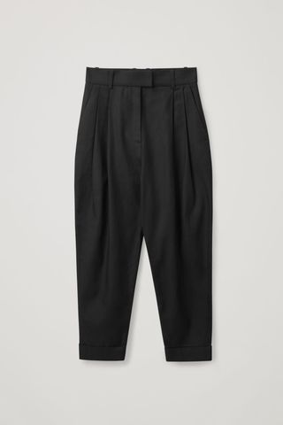 COS + High-Waist Pleat Trousers