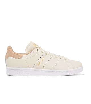 Adidas + Stan Smith Suede-Trimmed Leather Sneakers