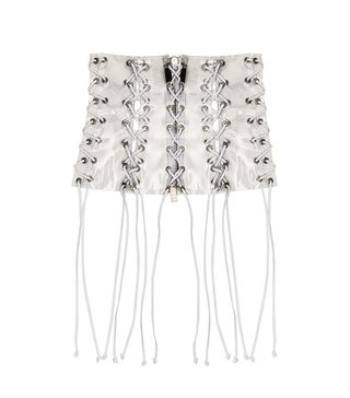 Unravel + PVC All Over Lace Up Corset