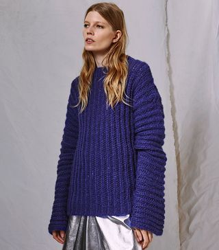 Topshop + Extreme Long Sleeve Knitted Jumper