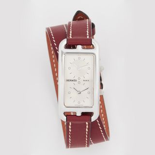 Hermès + Pre-Owned Brown Cape Cod Double Watch