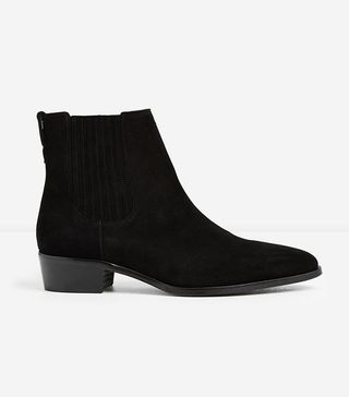 The Kooples + Black Suede Chelsea Boots