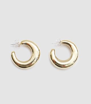 Leigh Miller + Brass Bubble Hoops