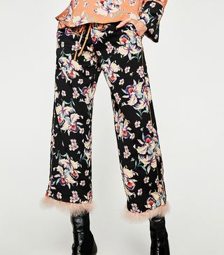 Zara + Printed Trousers