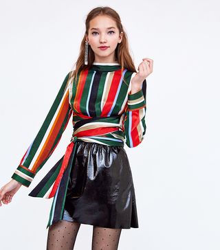 Zara + Multicoloured Striped Top