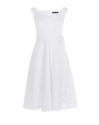 Karen Millen + White Midi Dress