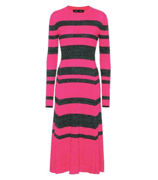 Proenza Schouler + Striped Wool-Blend Dress