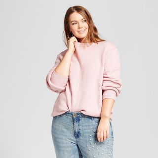Who What Wear + Cocoon Sleeve Oversize Crew-Neck Sweater