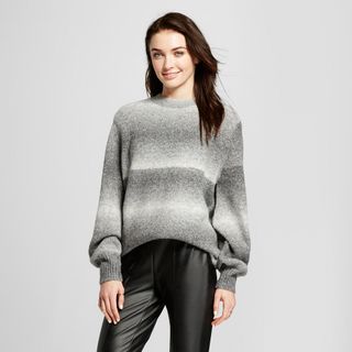 Who What Wear + Cocoon Sleeve Oversize Crew-Neck Sweater