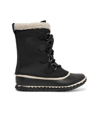 Sorel + Caribou Slim Waterproof Nubuck and Rubber Boots