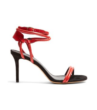 Isabel Marant + Aoda Leather and Suede Sandals