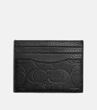 Coach + Card Case In Signature Leather
