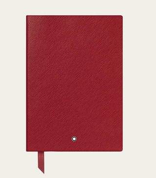 Montblanc + Fine Stationary Leather Notebook #146, Red