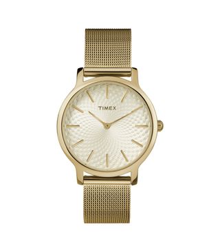 Timex + Metropolitan Gold Mesh Watch