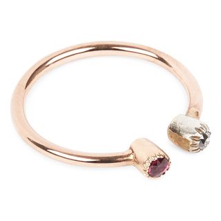Annina Vogel + 9ct Gold and Ruby Stud Ring