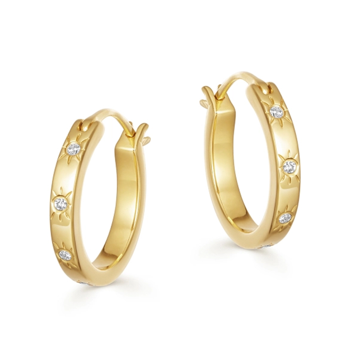 Missoma + Interstellar 18ct Gold Vermeil Hoops