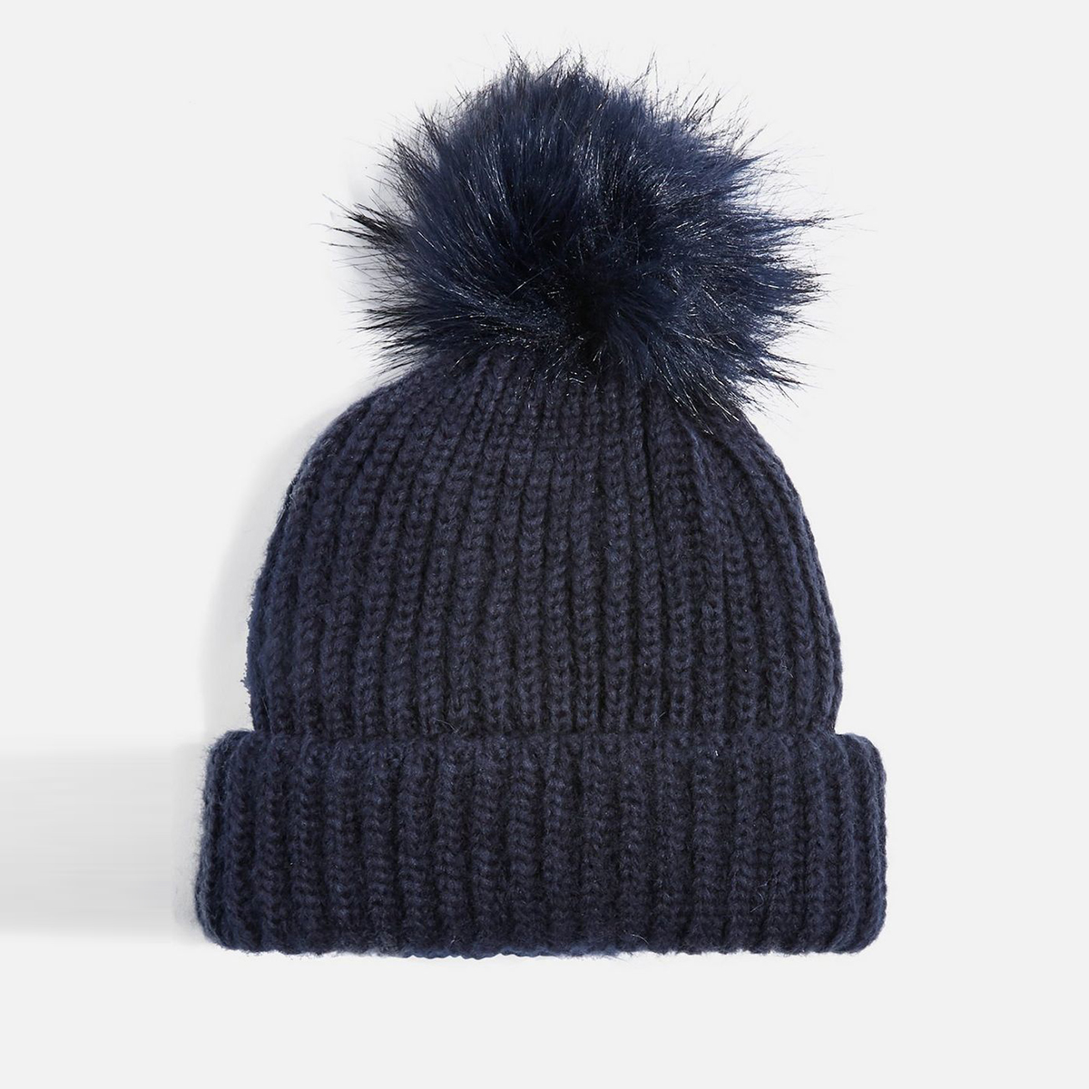 Topshop + Tip Faux Fur Pom Pom Beanie Hat