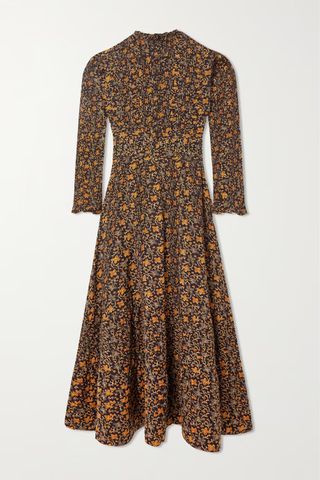 Dôen + Iliana Floral-Print Cotton-Blend Maxi Dress