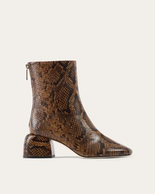 Dear Frances + Form Boot in Brown Snake