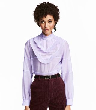 H&M + Pleated Blouse