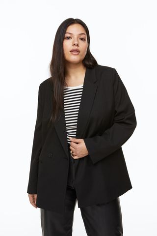 H&M + Double-Breasted Jacket