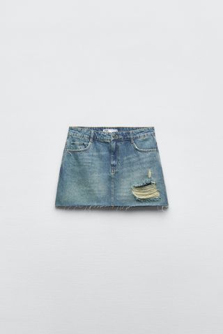 Zara + Z1975 Mini Denim Skirt