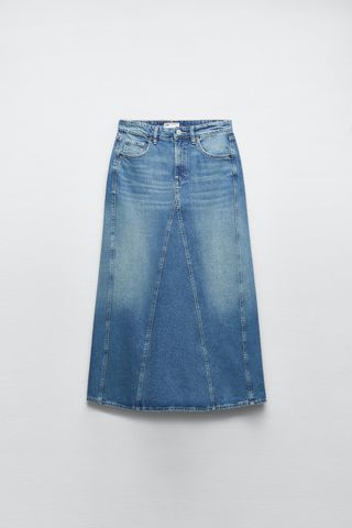 Zara + Denim Skirt TRF