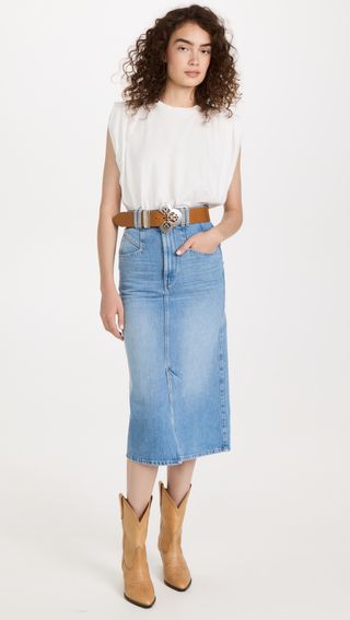 Isabel Marant + Dipoma Denim Midi Skirt