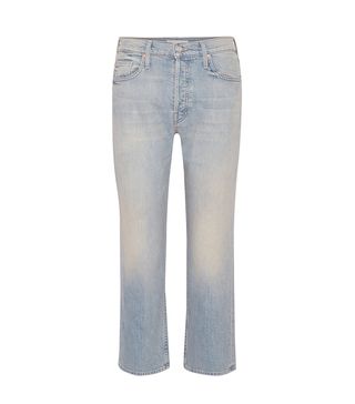 Mother + The Tomcat Cropped High-Rise Straight-Leg Jeans