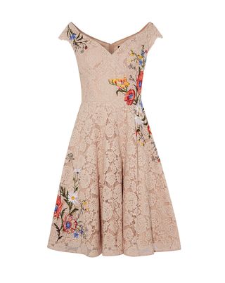 Karen Millen + Dreamy Embroidered Lace Dress