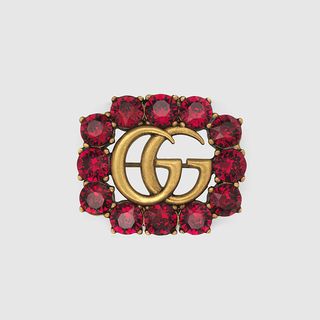 Gucci + Metal Double G Brooch