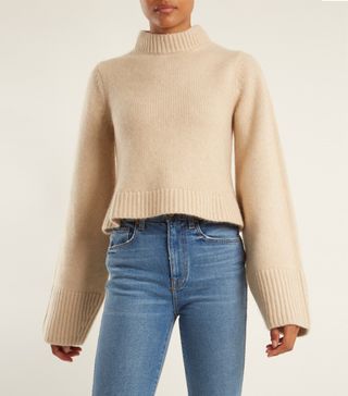 Khaite + Mirren High-Neck Cashmere Sweater