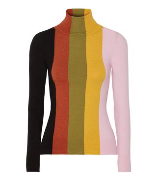 JoosTricot + Striped Stretch Cotton-Blend Turtleneck Sweater