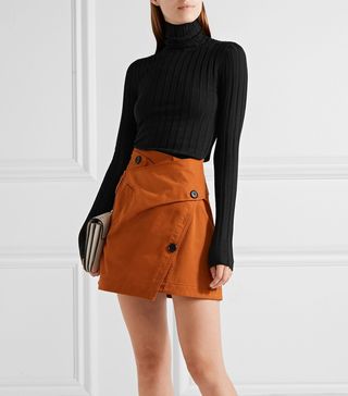 Acne Studios + Corina Ribbed Merino Wool-Blend Turtleneck Sweater