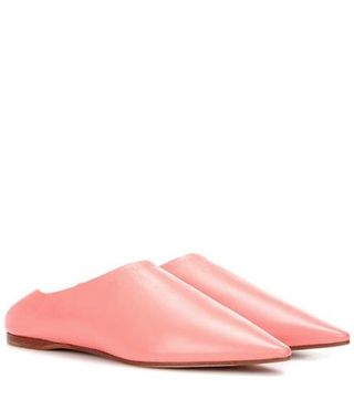 Acne Studios + Amina Leather Babouche Slippers