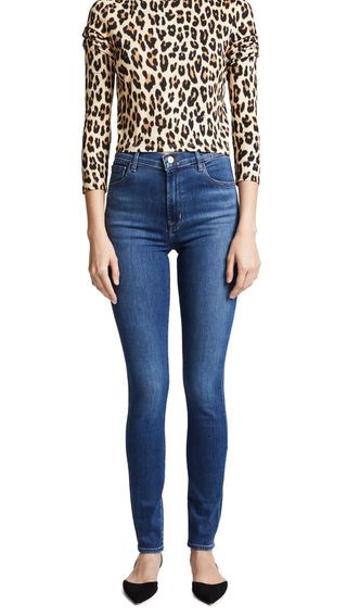 J Brand + Carolina Super High Rise Skinny Jeans
