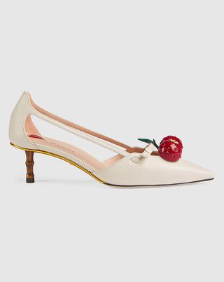 Gucci + Leather Cherry Pump