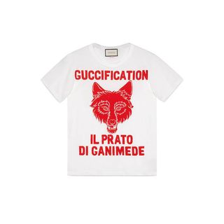 Gucci + Il Prato di Ganimede Guccification Print T-shirt