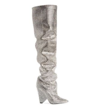 Saint Laurent + Niki Crystal Embellished Boots