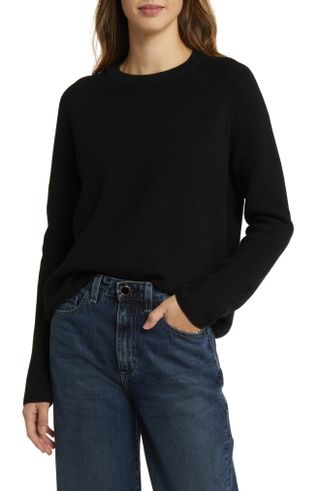 Nordstrom + Rib Organic Cotton & Merino Wool Sweater