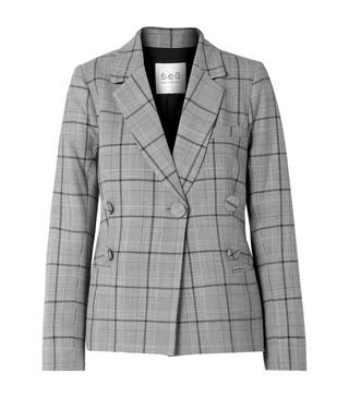 Sea + Bacall Checked Woven Blazer