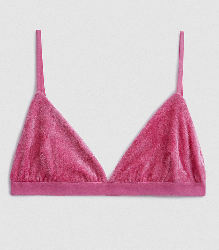 Baserange + Mississippi Bra Velour in Baker Pink