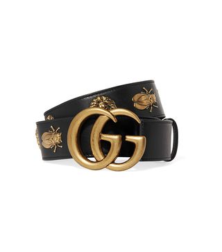 Gucci + Embellished Leather Belt