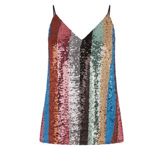 Warehouse + Rainbow Sequin Cami Top