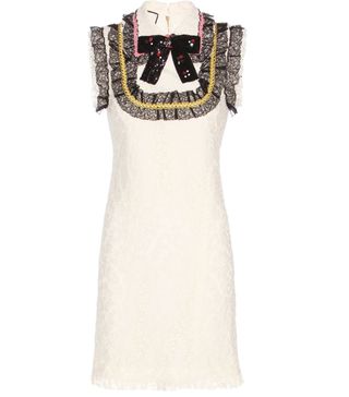 Gucci + Embellished Lace Minidress